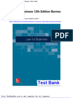Dwnload Full Law For Business 12th Edition Barnes Test Bank PDF