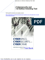 Dwnload Full Cyberspace Cybersecurity and Cybercrime 1st Edition Kremling Test Bank PDF