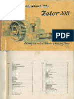 Zetor 3011 - parts list