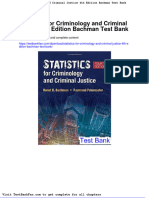 Dwnload Full Statistics For Criminology and Criminal Justice 4th Edition Bachman Test Bank PDF