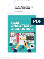 Dwnload Full Data Analytics For Accounting 1st Edition Richardson Test Bank PDF