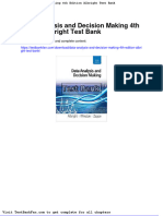 Dwnload Full Data Analysis and Decision Making 4th Edition Albright Test Bank PDF