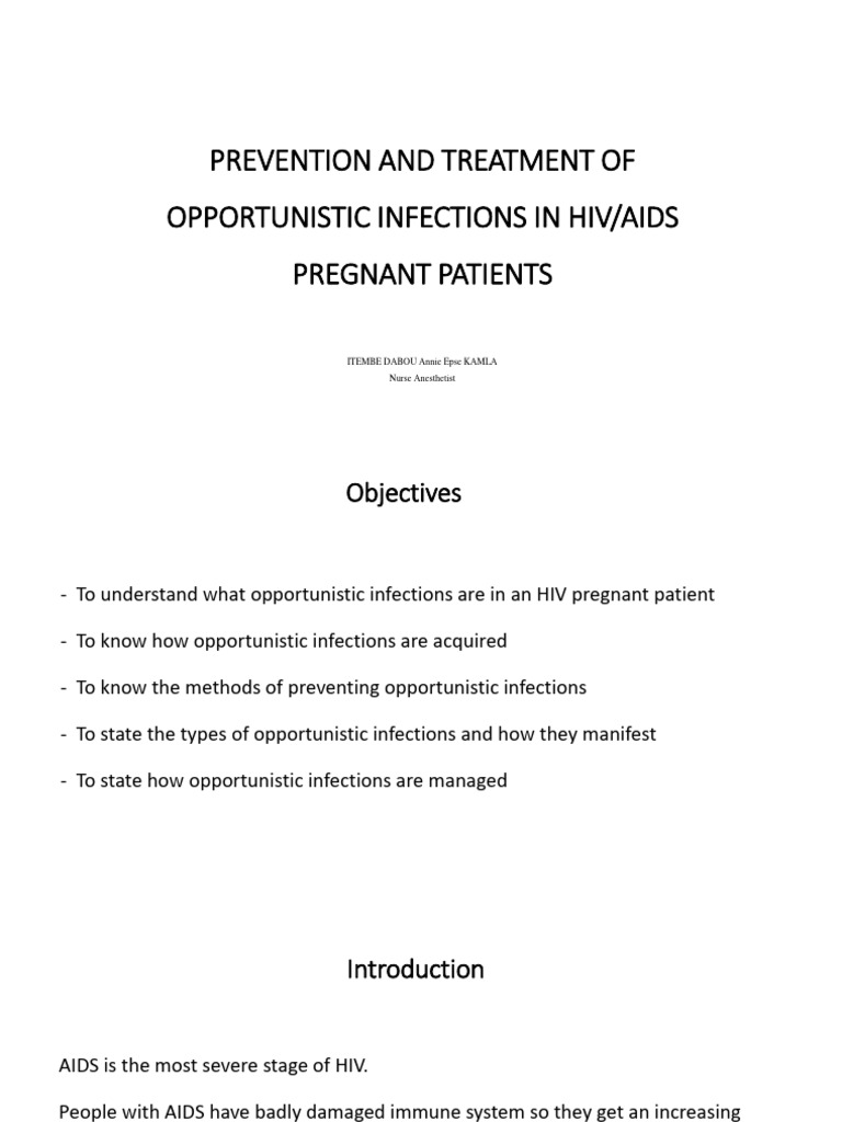 Prevention and Treatment of Opportunistic Infections in Hiv | PDF ...