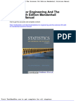 Dwnload Full Statistics For Engineering and The Sciences 5th Edition Mendenhall Solutions Manual PDF