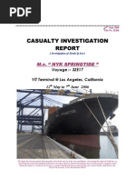 Casualty Investigation Report