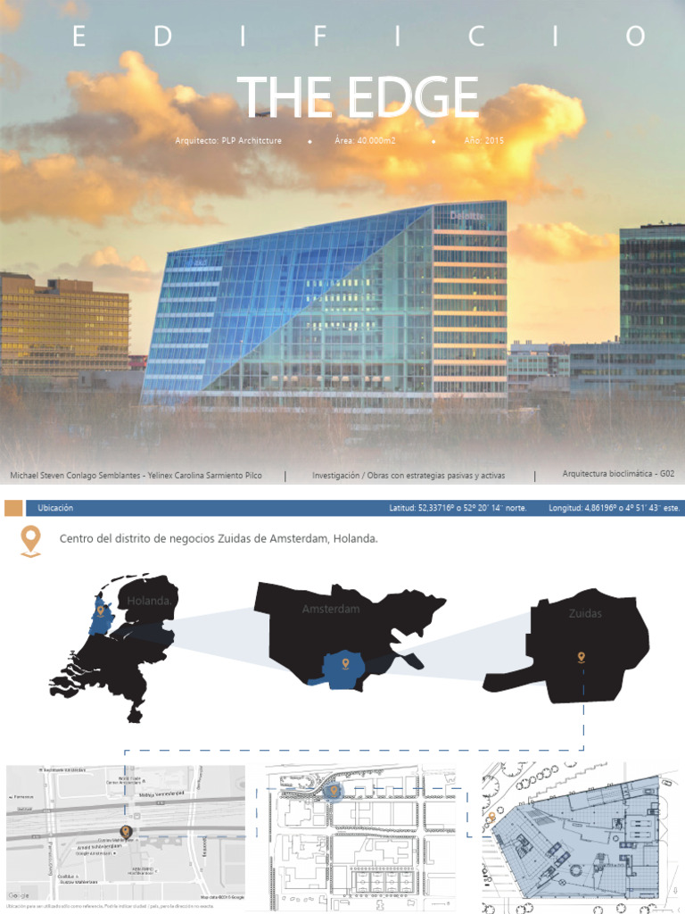 The Edge: Edificio Sostenible en Ámsterdam | PDF | Energía solar ...