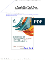 Dwnload Full Statistics For People Who Think They Hate Statistics 6th Edition Salkind Test Bank PDF