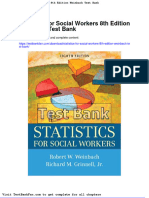 Dwnload Full Statistics For Social Workers 8th Edition Weinbach Test Bank PDF