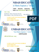 Unidad Educativa Jose Maria Aspiazu y Aviles Inauguracion 2022