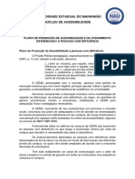 Plano de Promoção de Acessibilidade e de Atendimento Diferenciado A Pessoas Com Deficiência