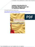 Dwnload Full Database Systems Introduction To Databases and Data Warehouses 1st Edition Jukic Solutions Manual PDF