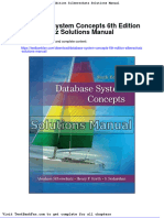 Dwnload Full Database System Concepts 6th Edition Silberschatz Solutions Manual PDF