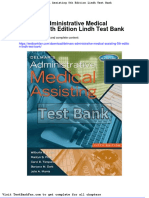 Dwnload Full Delmars Administrative Medical Assisting 5th Edition Lindh Test Bank PDF