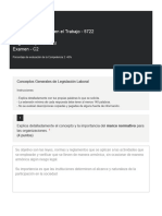 Seguridad e Higiene 5722 Segunda Oportunidad Examen - C2