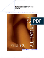 Dwnload Full Our Sexuality 12th Edition Crooks Solutions Manual PDF