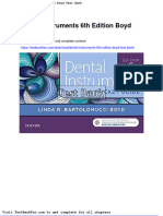Dwnload Full Dental Instruments 6th Edition Boyd Test Bank PDF