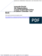 Dwnload Full Strategic Corporate Social Responsibility Stakeholders Globalization and Sustainable Value Creation 3rd Edition Chandler Test Bank PDF