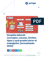 Despido Laboral: Concepto, Causas, Límites, Tipos y Qué Puede Hacer El Trabajador (Actualizado 2023)