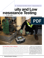 Continuity and Low Resistance Testing - Cover Story