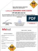 Nr-12 Carlos Eduardo Gois Costa