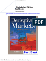 Dwnload Full Derivatives Markets 3rd Edition Mcdonald Test Bank PDF