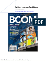 Dwnload Full Bcom 4th Edition Lehman Test Bank PDF