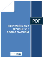 Orientaã Ã Es 2022 - Appliquese e Google Classroom