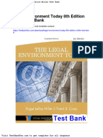 Dwnload Full Legal Environment Today 8th Edition Miller Test Bank PDF