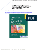 Dwnload full Designing and Managing Programs an Effectiveness Based Approach 5th Edition Kettner Test Bank pdf