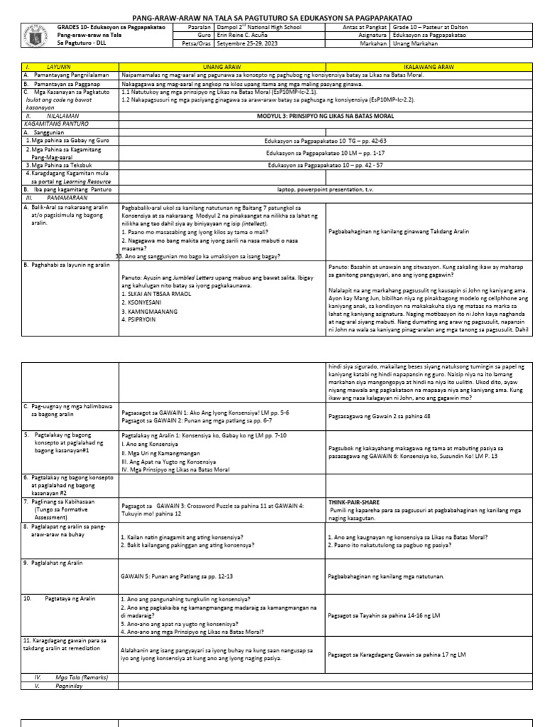 Q1 Esp 10 Dll Week 4 Pdf