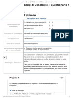 Examen - (AAB01) Cuestionario 4 - Desarrolle El Cuestionario 4 en Línea