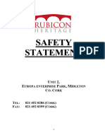 Rubicon Heritage Safety Statement