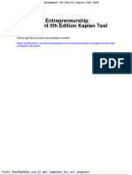 Dwnload Full Patterns of Entrepreneurship Management 5th Edition Kaplan Test Bank PDF
