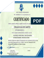Certificado Frente