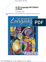 Dwnload Full Development of Language 8th Edition Gleason Test Bank PDF