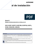 IX System Video Door Station IX-DV IX-DVF Door Station IX-SSA Installation Manual SPA
