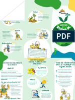 Tríptico Cambio Climático Orgánico Verde