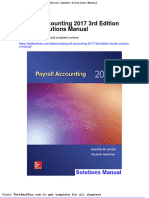 Dwnload Full Payroll Accounting 2017 3rd Edition Landin Solutions Manual PDF