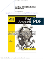 Dwnload Full Payroll Accounting 2018 28th Edition Bieg Solutions Manual PDF