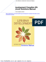 Dwnload Full Life Span Development Canadian 6th Edition Santrock Solutions Manual PDF