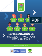 Implementación de Procesos y Práctica Restaurativas - Comparativo 2015-2020