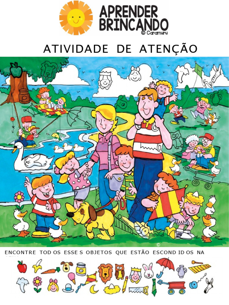 Atividade de Encontrar Objetos Escondidos | PDF