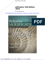 Dwnload Full Behavior Modification 10th Edition Martin Test Bank PDF