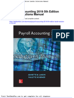 Dwnload Full Payroll Accounting 2019 5th Edition Landin Solutions Manual PDF