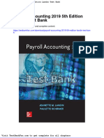 Dwnload Full Payroll Accounting 2019 5th Edition Landin Test Bank PDF