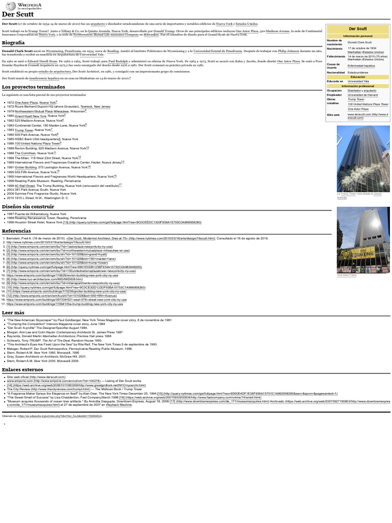 Der Scutt: Arquitecto de Iconos de Nueva York | PDF | Artistas ...