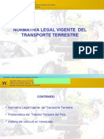 Normativa Legal Del Transporte Terrestre