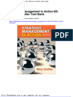 Dwnload Full Strategic Management in Action 6th Edition Coulter Test Bank PDF