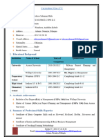 Personal Data: Curriculum Vitae /CV