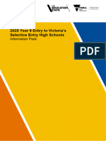 Year 9 Selective Entry High Schools Information Pack